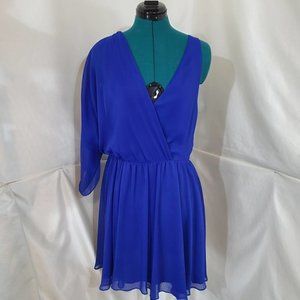 SAM Edelman Blue Chiffon Dress - Size Large